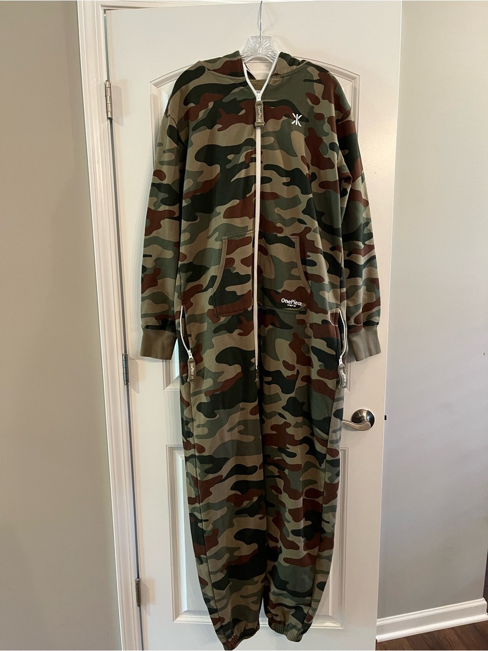 One piece Camo Zip-Front Onesie Jumpsuit